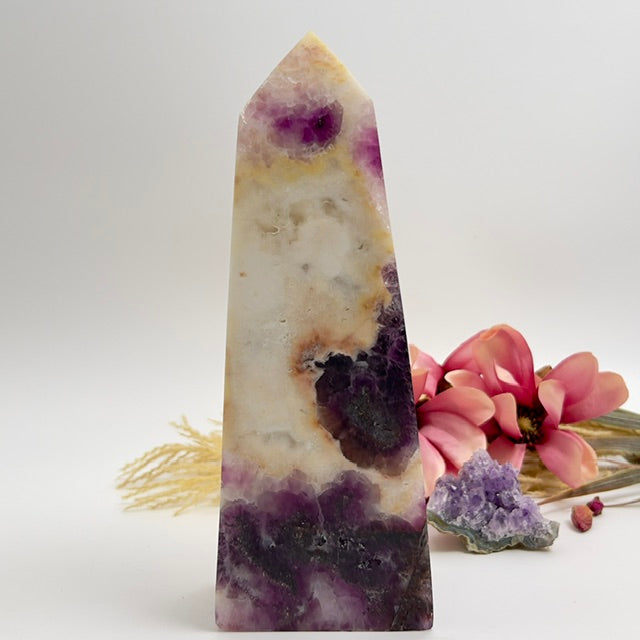 Fluorite in Agate Tower Crystal Generator 1900g 228mm