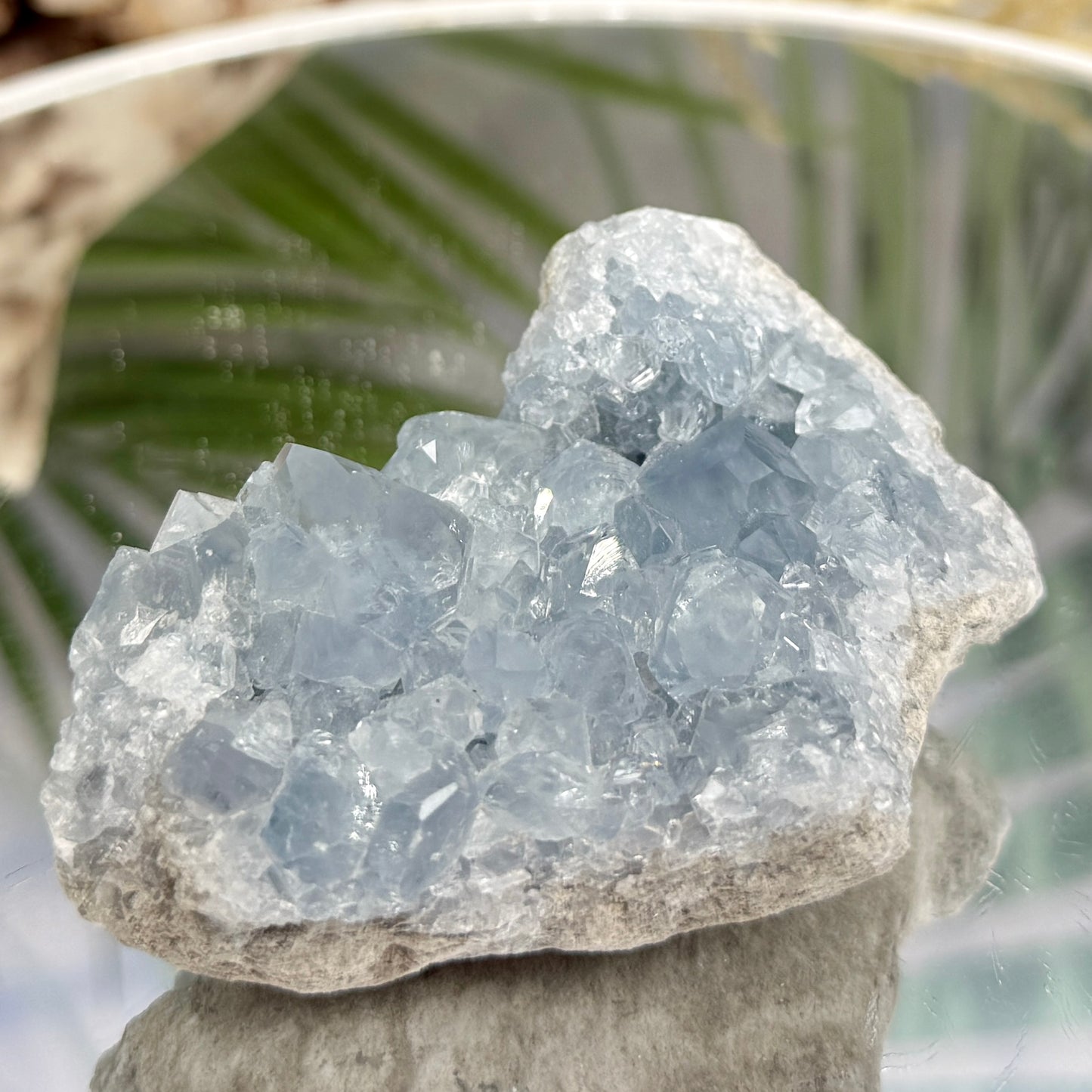 Celestite Celestine Chunk Specimen Geode Cluster Crystal 191g