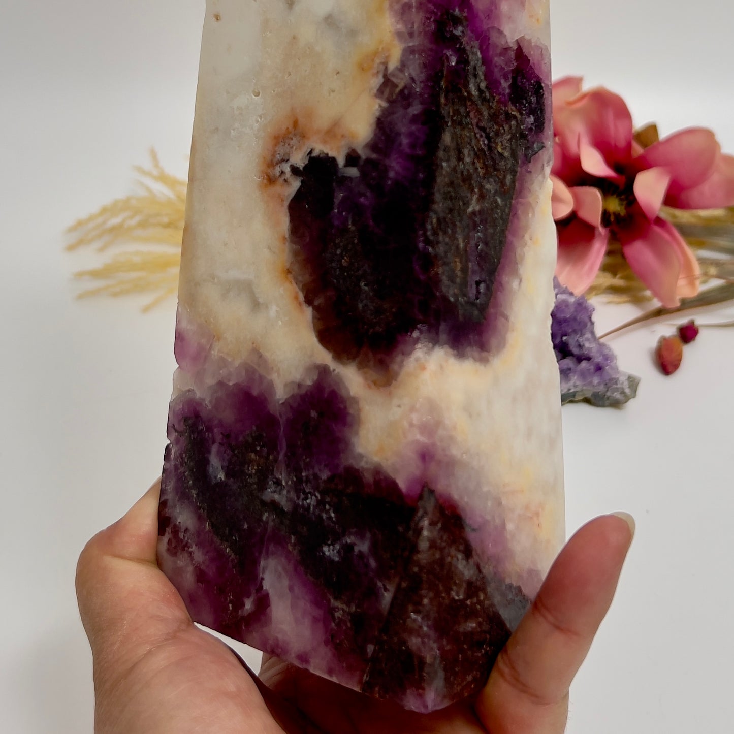 Fluorite in Agate Tower Crystal Generator 1900g 228mm