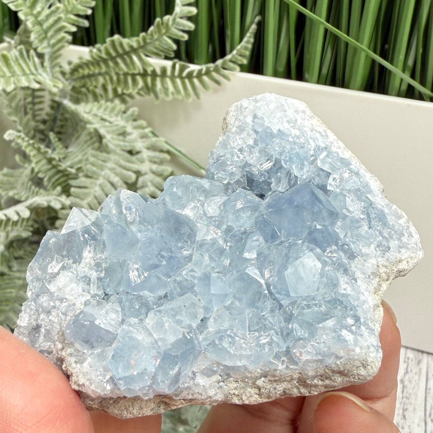 Celestite Celestine Chunk Specimen Geode Cluster Crystal 191g