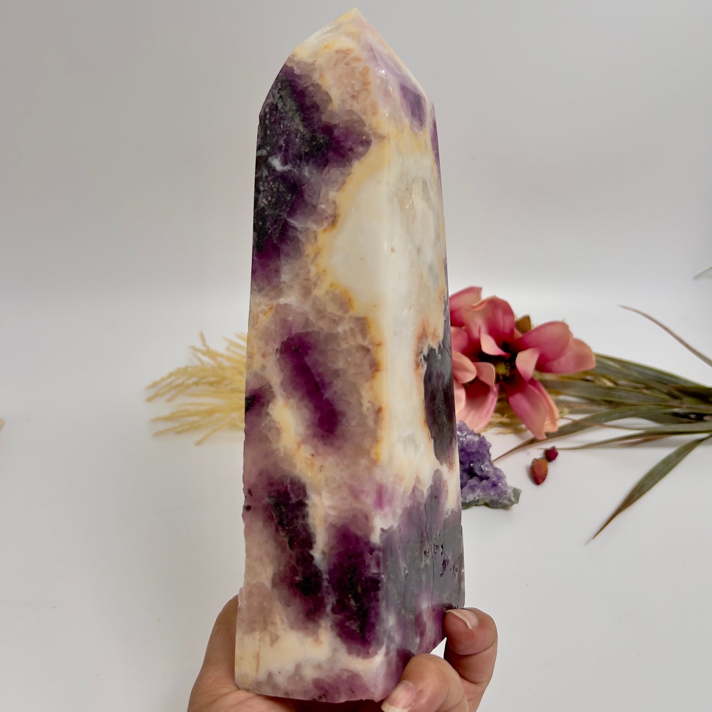 Fluorite in Agate Tower Crystal Generator 1900g 228mm