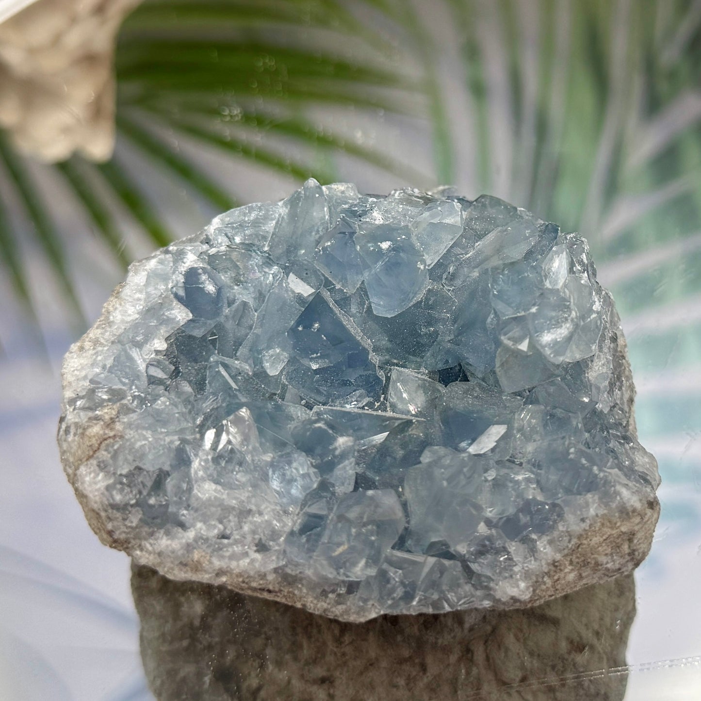 Celestite Celestine Chunk Specimen Geode Cluster Crystal 297g