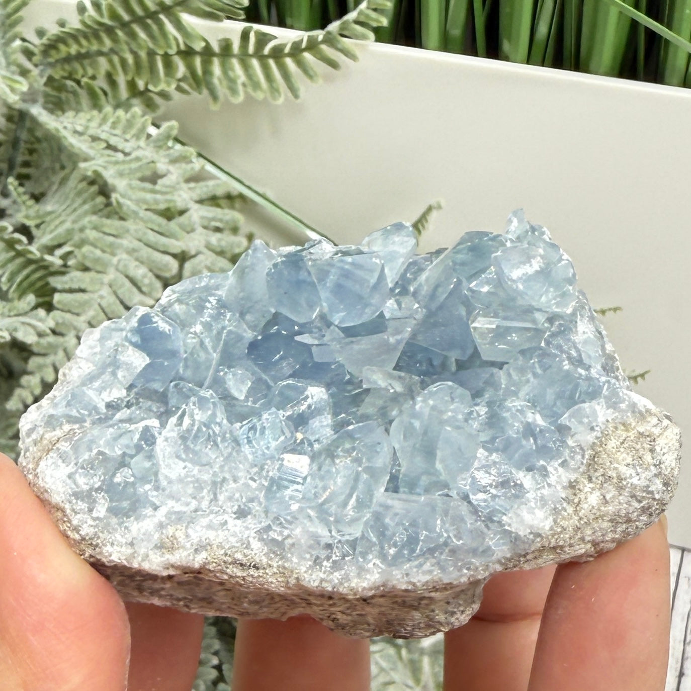 Celestite Celestine Chunk Specimen Geode Cluster Crystal 297g