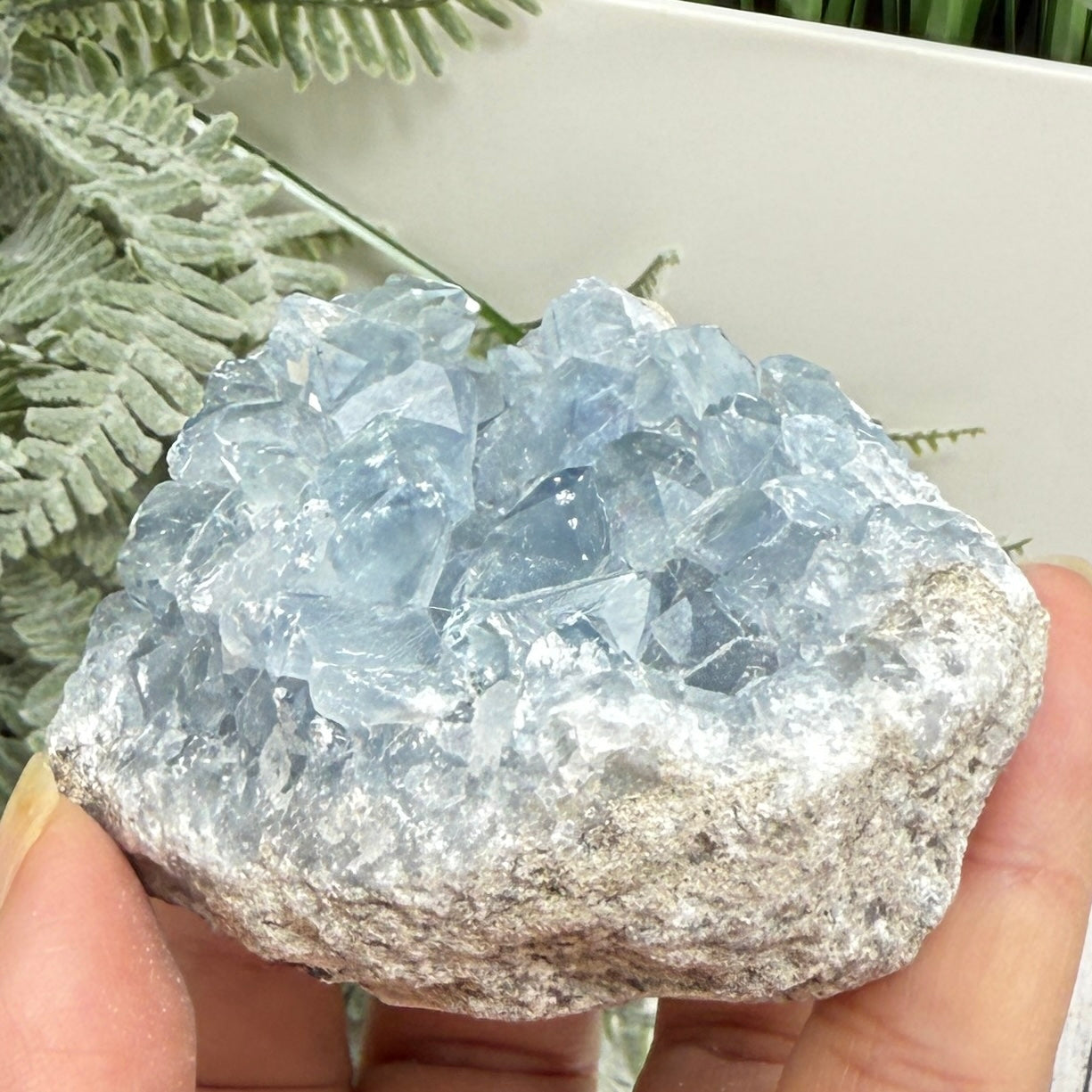 Celestite Celestine Chunk Specimen Geode Cluster Crystal 297g
