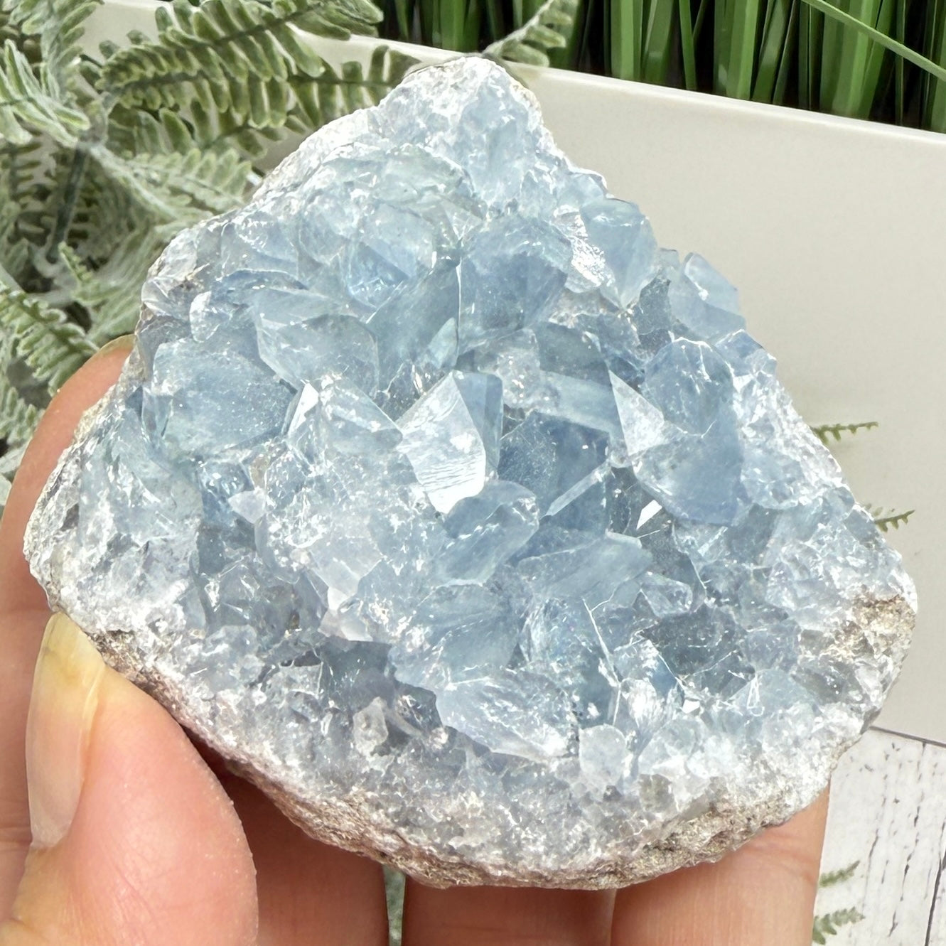 Celestite Celestine Chunk Specimen Geode Cluster Crystal 297g