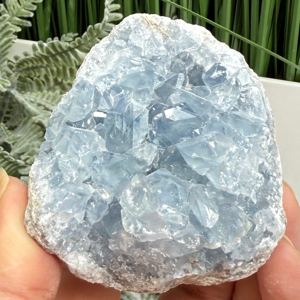 Celestite Celestine Chunk Specimen Geode Cluster Crystal 297g