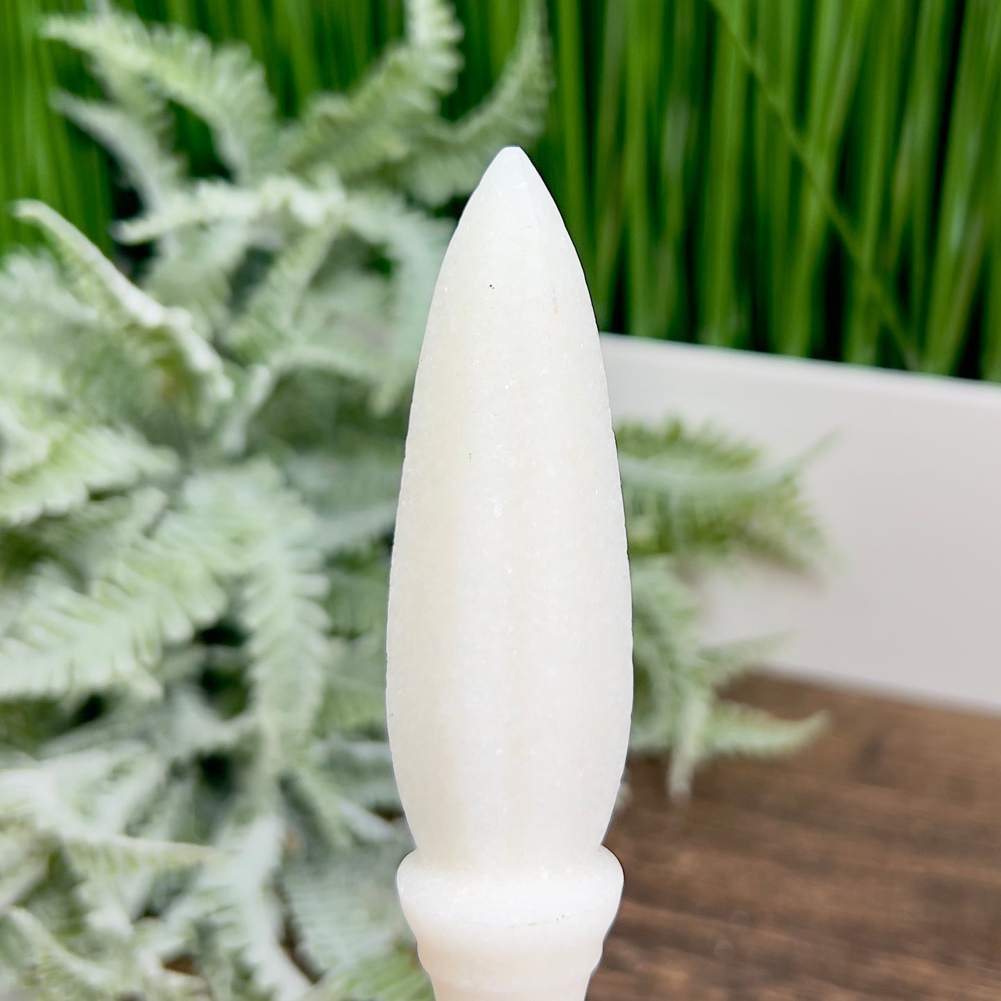 Marble White Knife Dagger Crystal Blade Decoration Reiki Healing Gift
