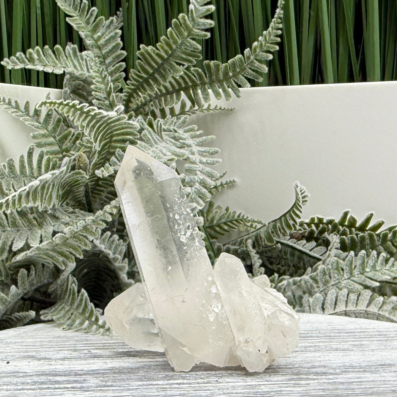 Clear Quartz Cluster Natural Raw Specimen Crystal 112g