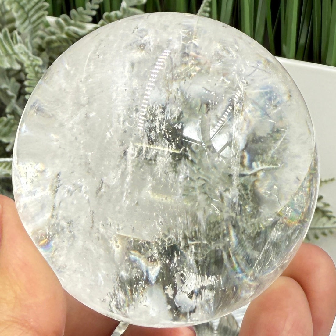 Clear Quartz Sphere High Quality Crystal Ball 306g 60mm Diameter