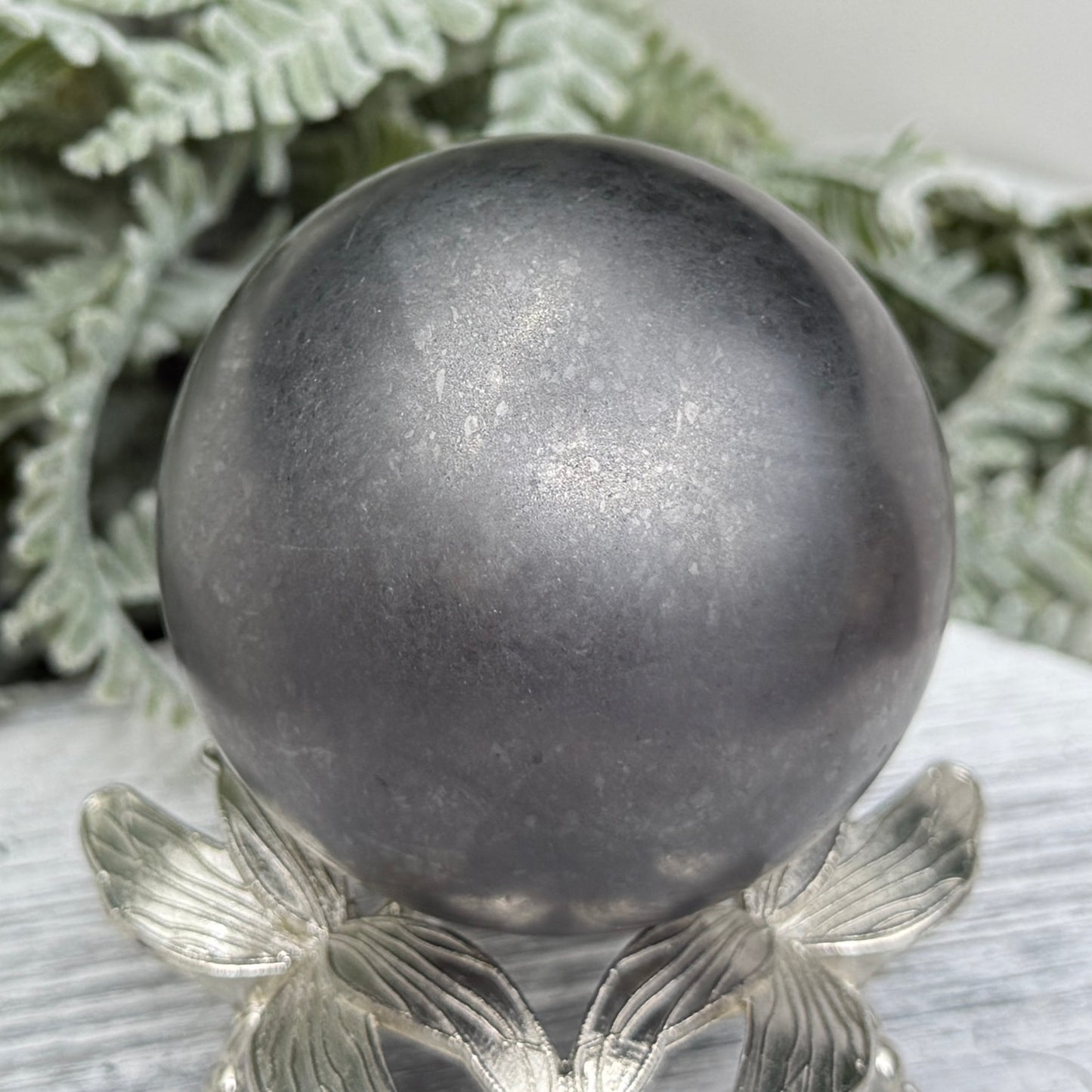 Shungite Sphere EMF Protection Crystal Ball 213g 63mm Diameter