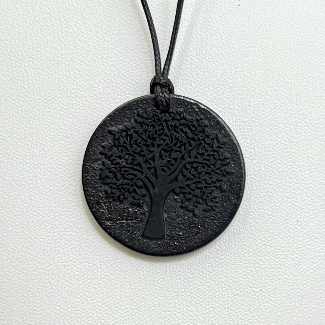 Shungite Pendent Necklace Wearable EMF Protection Crystal