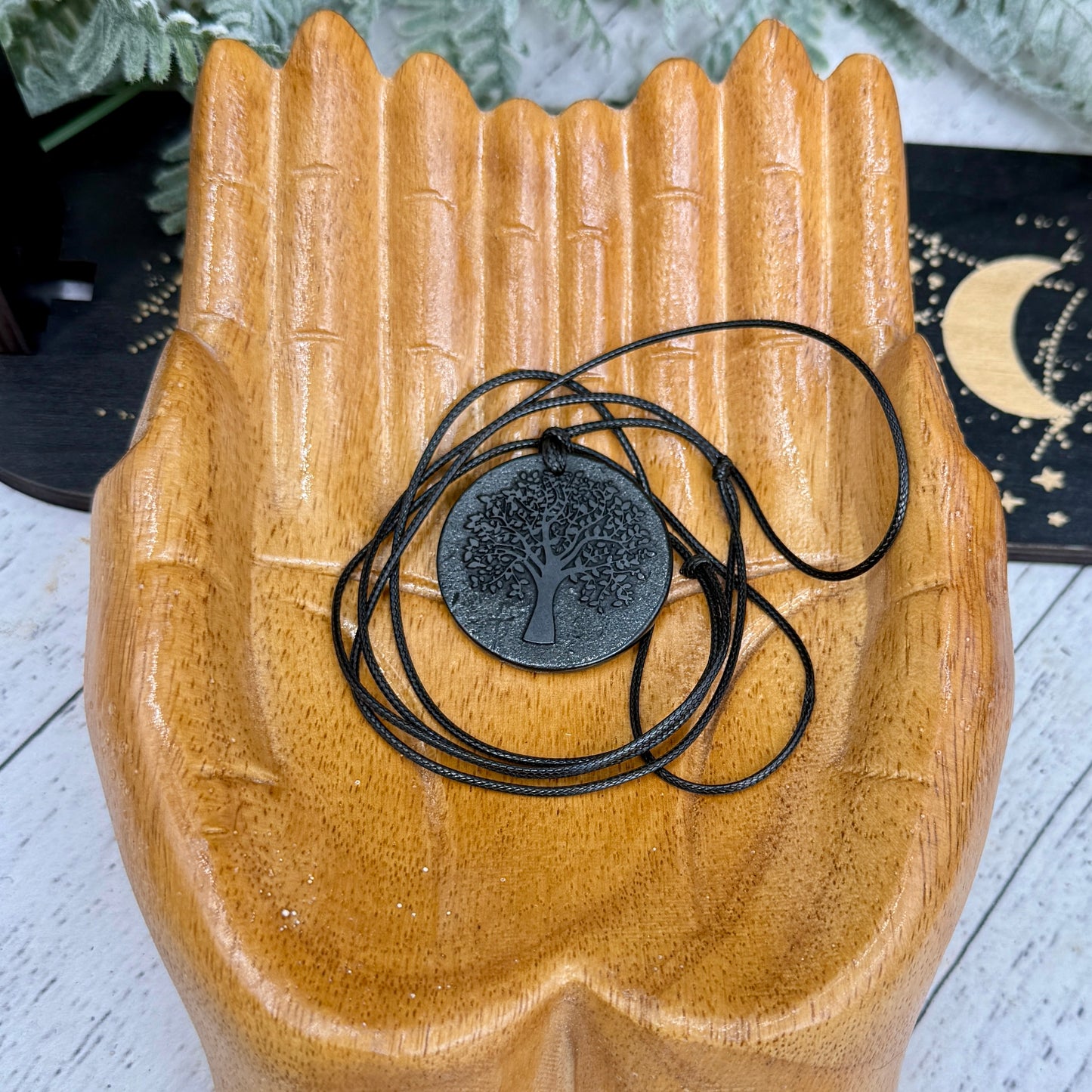 Shungite Pendent Necklace Wearable EMF Protection Crystal