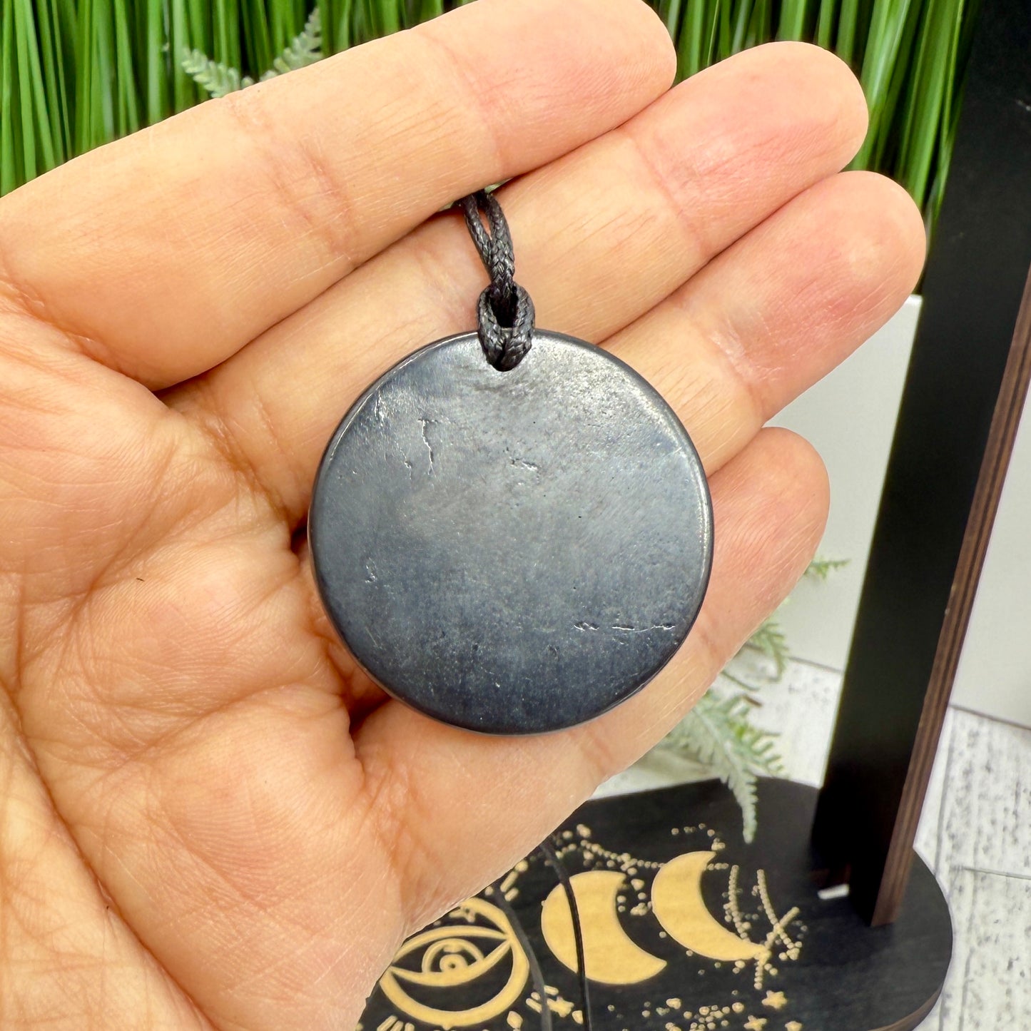 Shungite Pendent Necklace Wearable EMF Protection Crystal