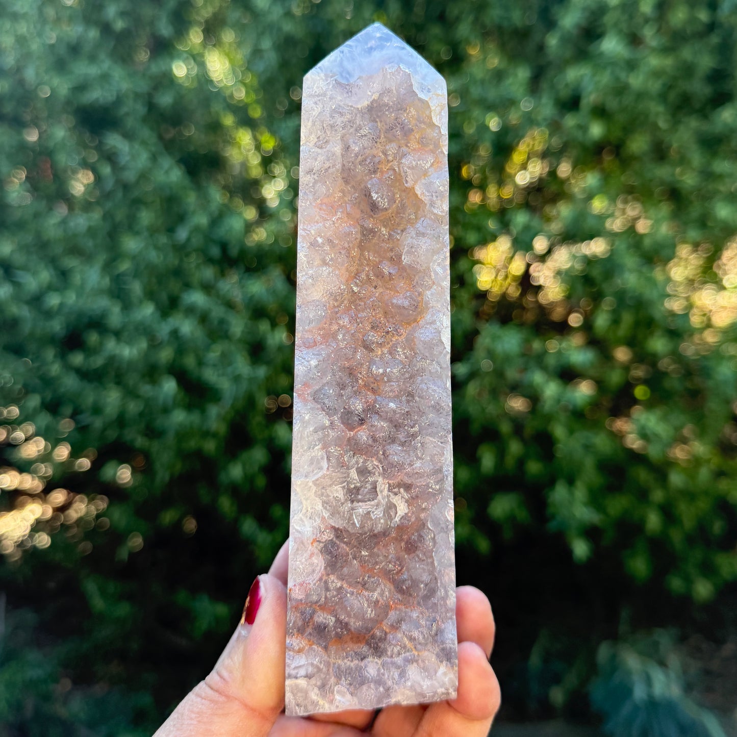 Fluorite with Marcasite Tower RARE Crystal Generator 668g 174mm