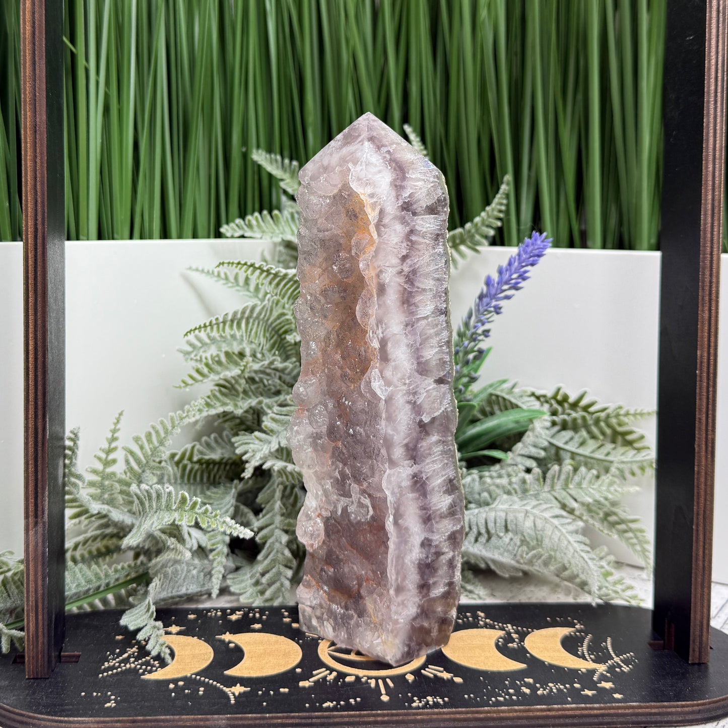 Fluorite with Marcasite Tower RARE Crystal Generator 668g 174mm
