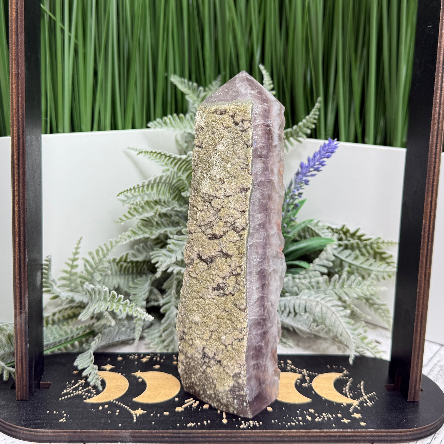 Fluorite with Marcasite Tower RARE Crystal Generator 668g 174mm