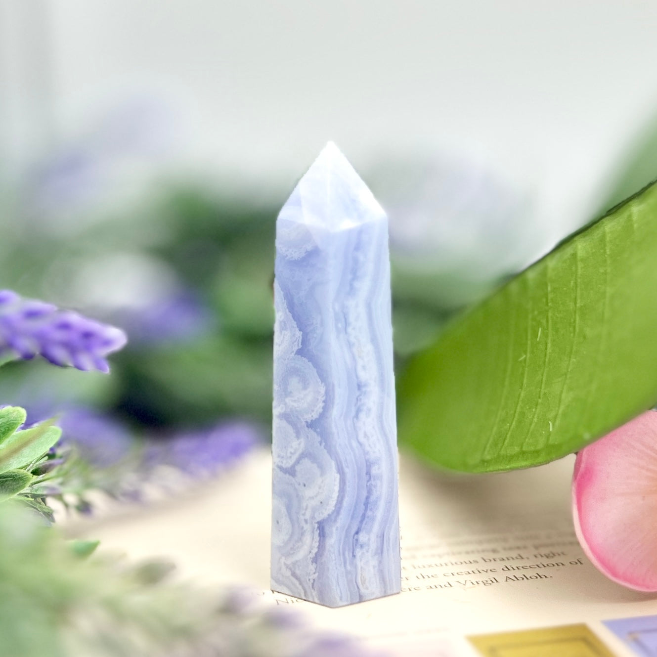Blue Lace Agate Towers Points Crystal Generators YOU CHOOSE