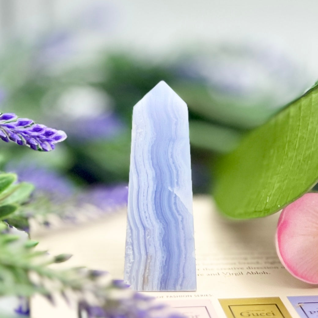 Blue Lace Agate Towers Points Crystal Generators YOU CHOOSE