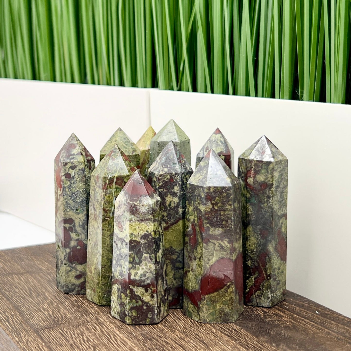 Dragon Blood Jasper Points Towers Crystal YOU CHOOSE