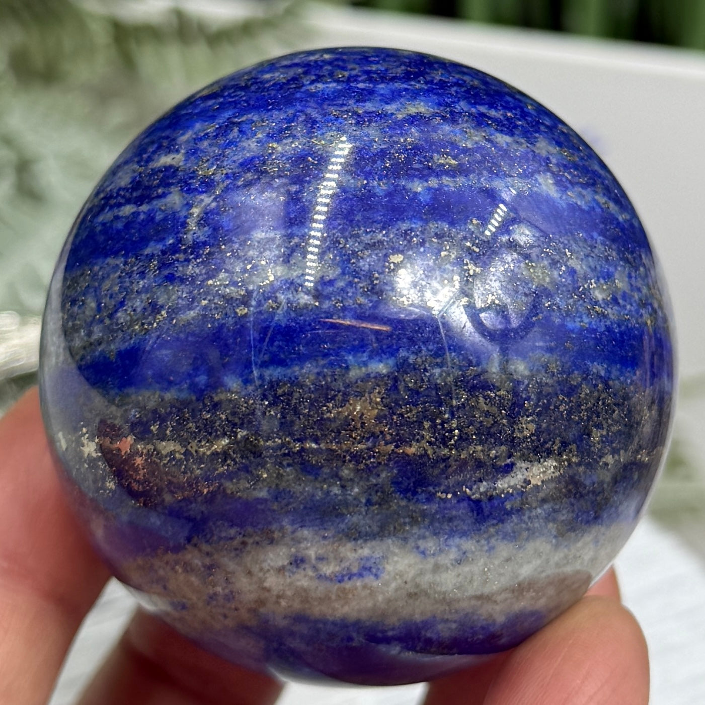 Lapis Lazuli with Pyrite Sphere Crystal Ball 274g 55mm