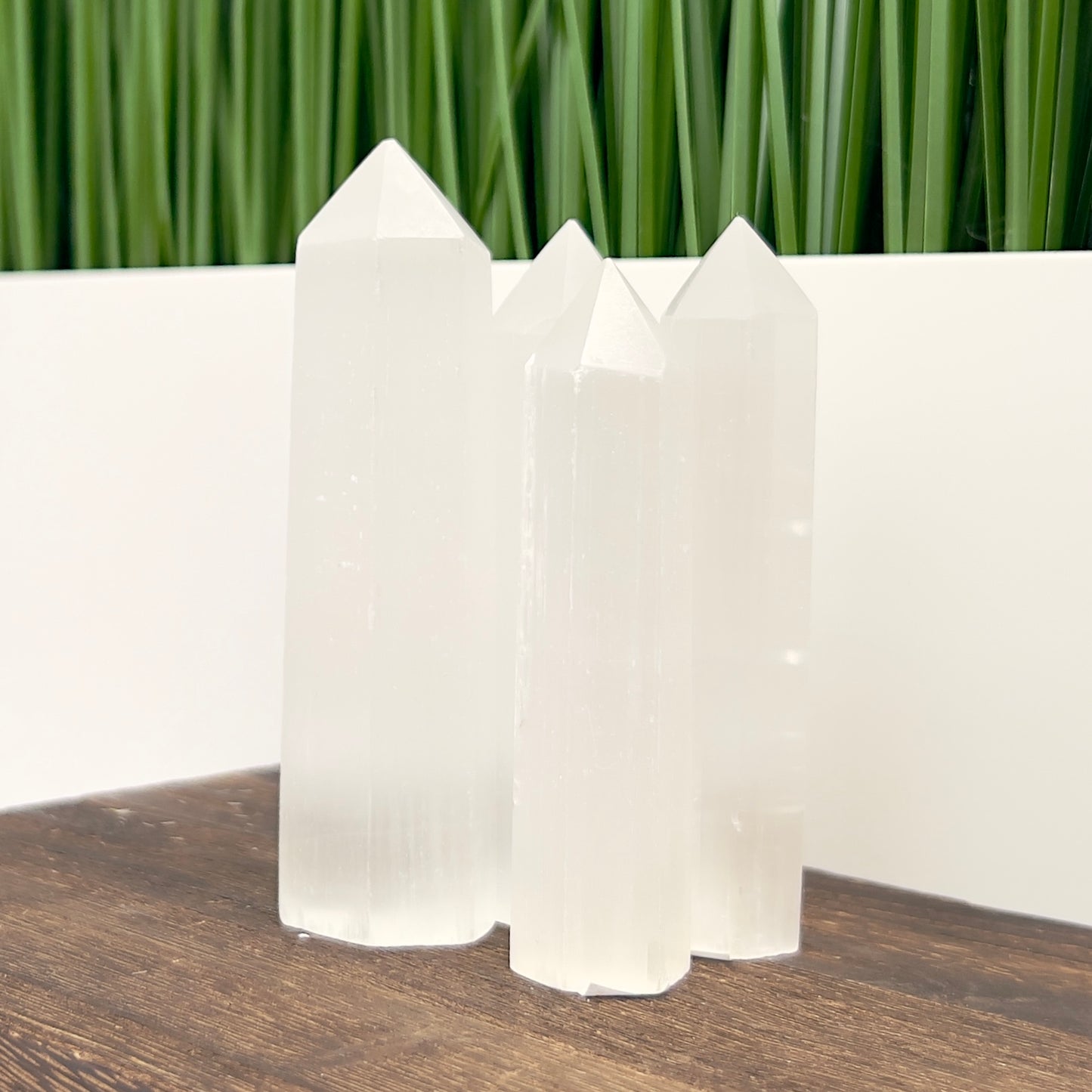 Satin Spar Selenite Points Towers Crystal Generators YOU CHOOSE