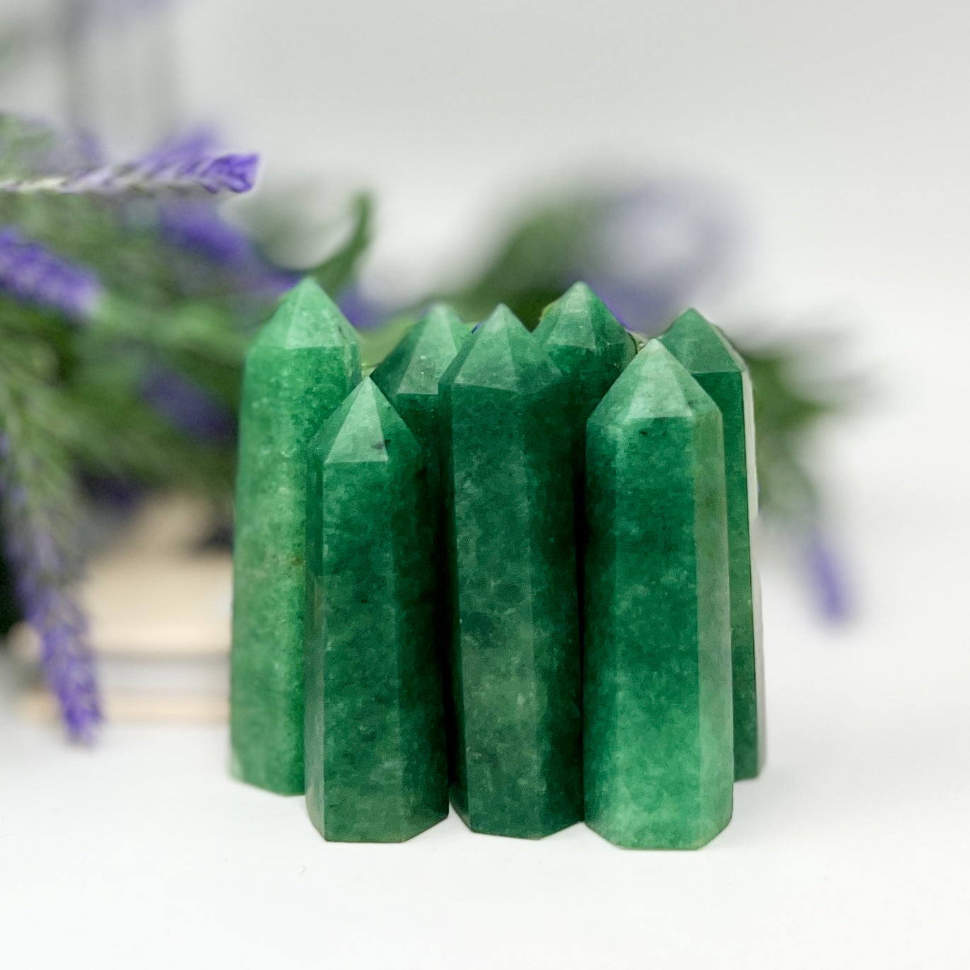 Green Strawberry Quartz Points Towers Crystal YOU CHOOSE