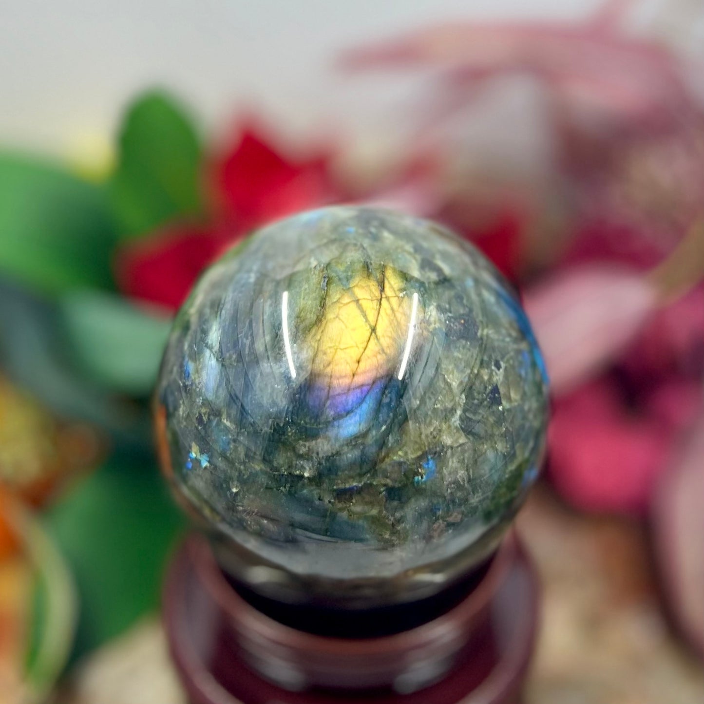 Large Sphere Crystal Ball Labradorite 1048g 90mm