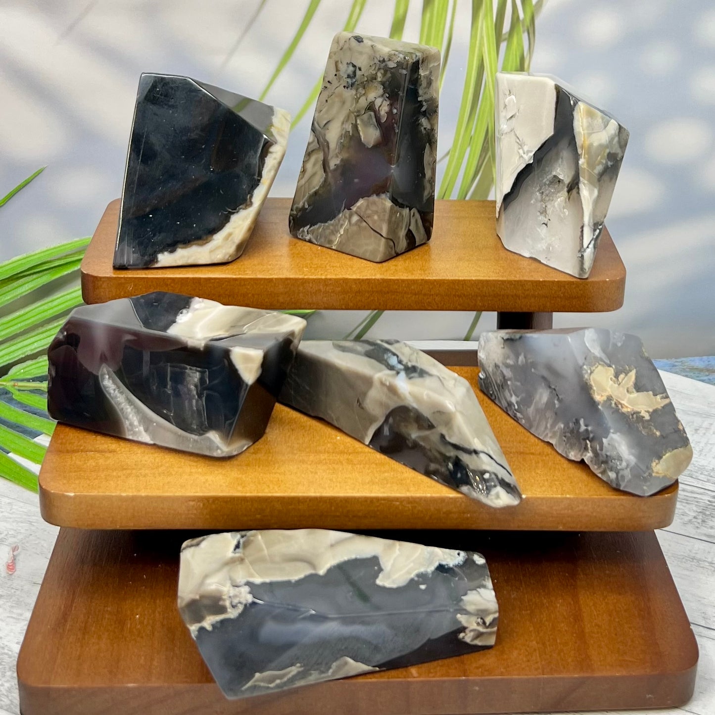 Volcanic Agate Free Form UV Reactive Crystal Chunks YOU CHOOSE