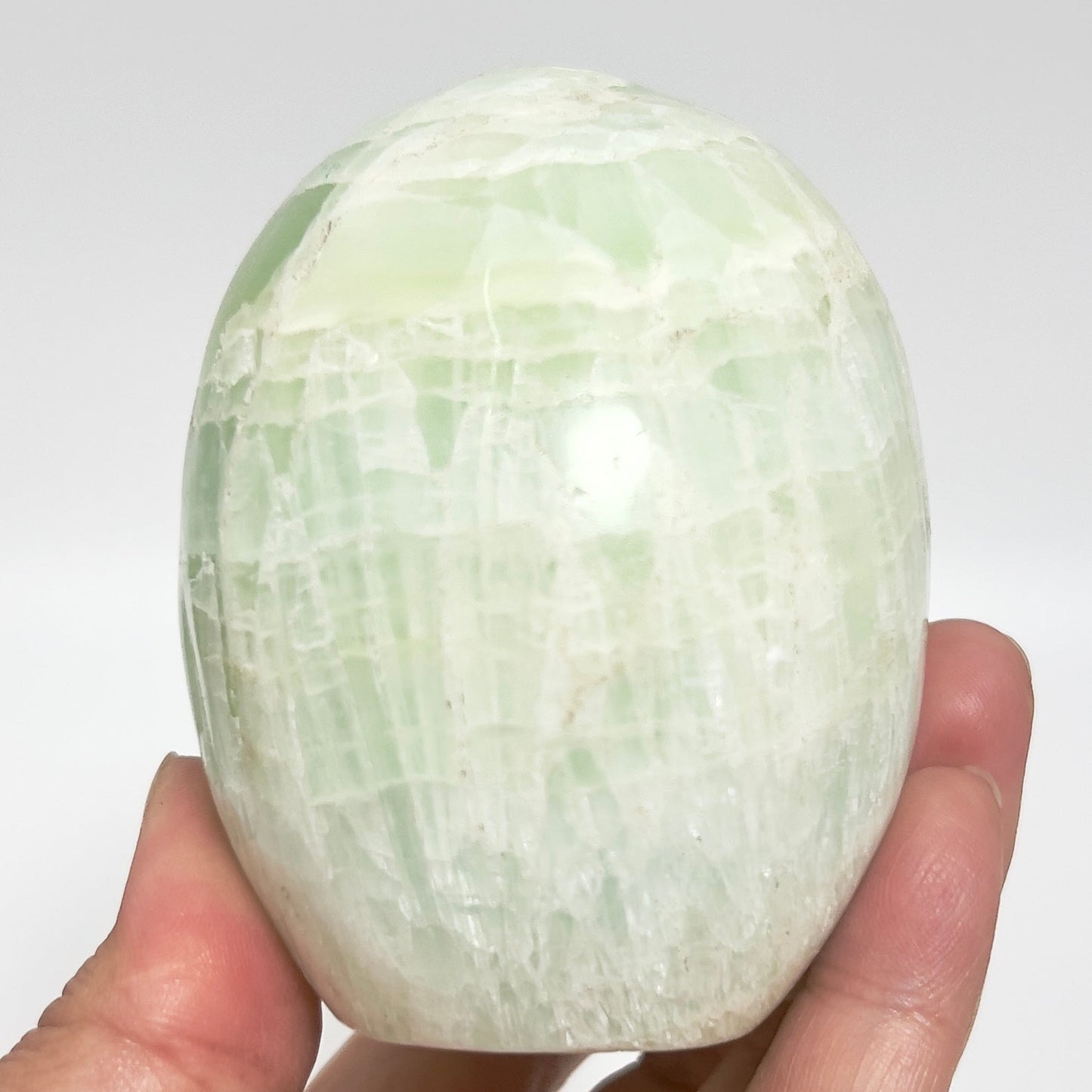 Pistachio Calcite Skull Healing Crystal Carving 785g
