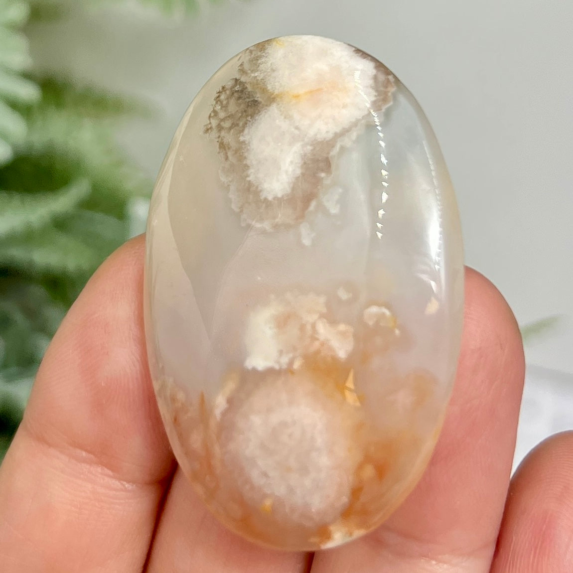 Flower Agate Gemstone Cabochon DIY Jewellery Making Wire Wrapping Crystal 22g