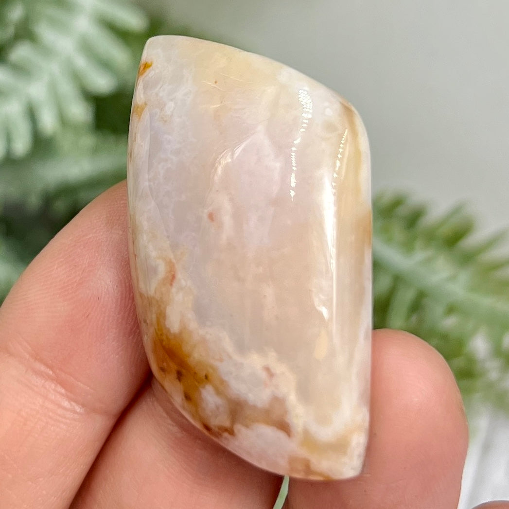 Flower Agate Gemstone Cabochon DIY Jewellery Making Wire Wrapping Crystal 18g