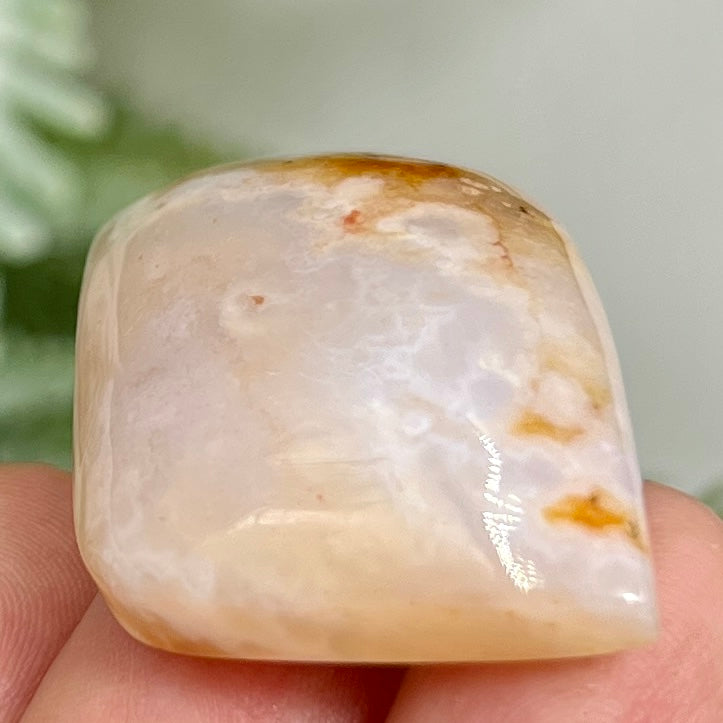 Flower Agate Gemstone Cabochon DIY Jewellery Making Wire Wrapping Crystal 18g