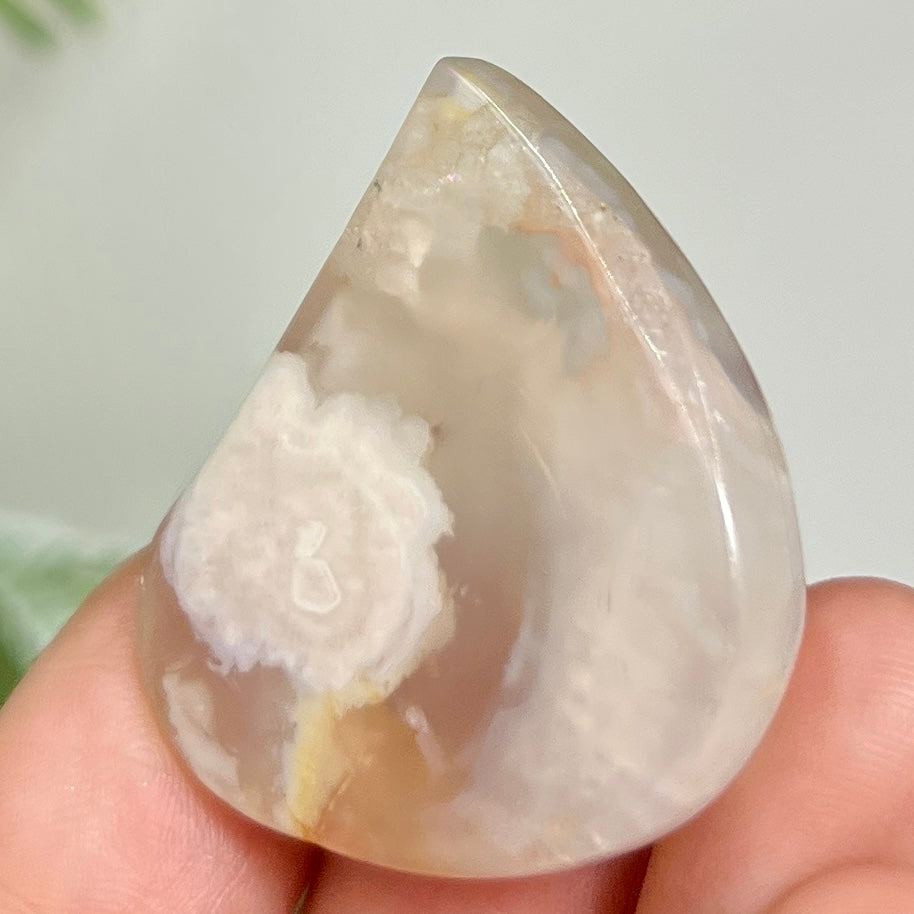Flower Agate Gemstone Cabochon DIY Jewellery Making Wire Wrapping Crystal 20g