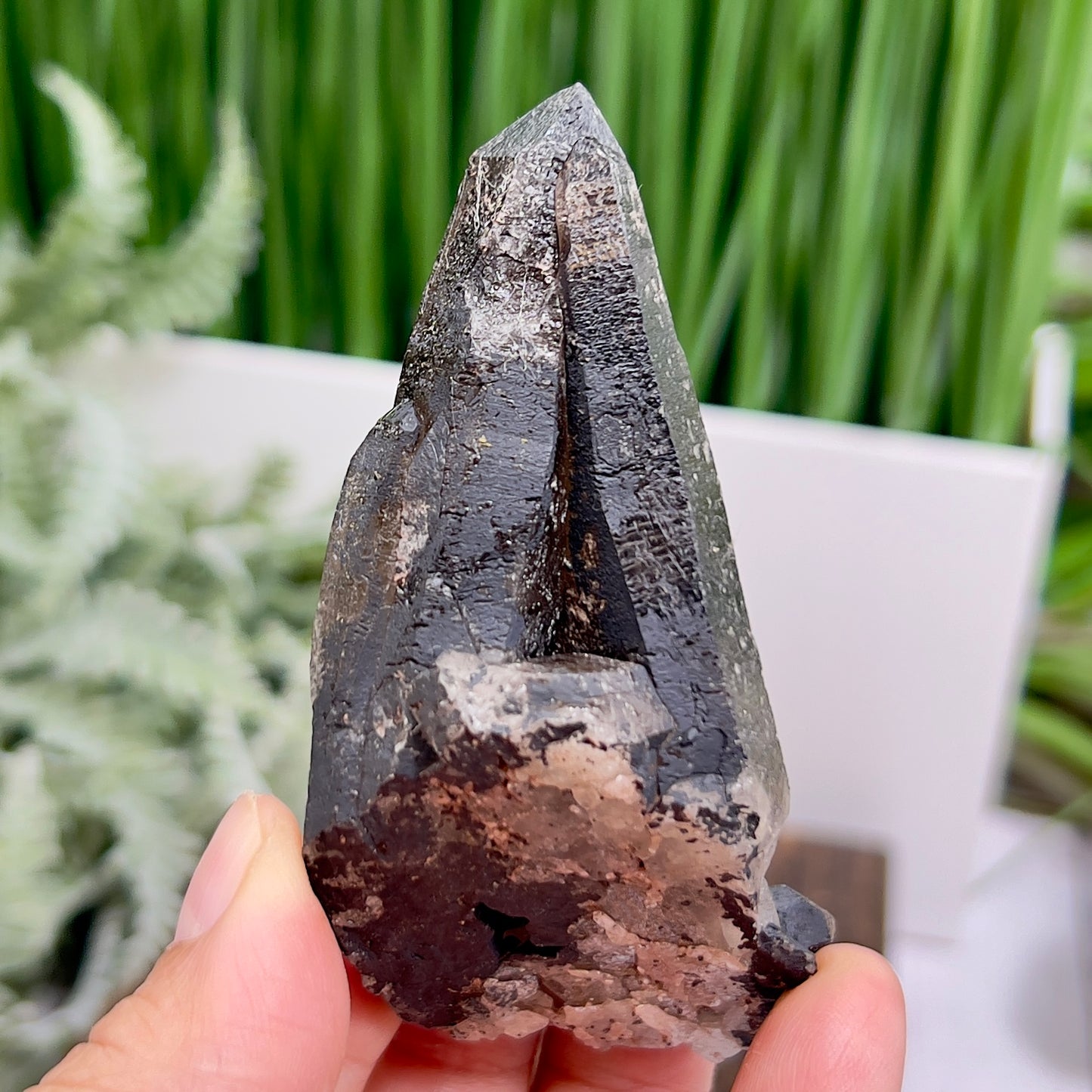 Smoky Quartz Cluster Natural Raw Specimen Crystal 110g