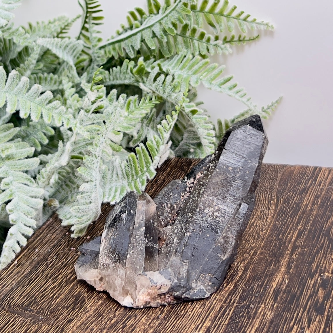 Smoky Quartz Cluster Natural Raw Specimen Crystal 110g