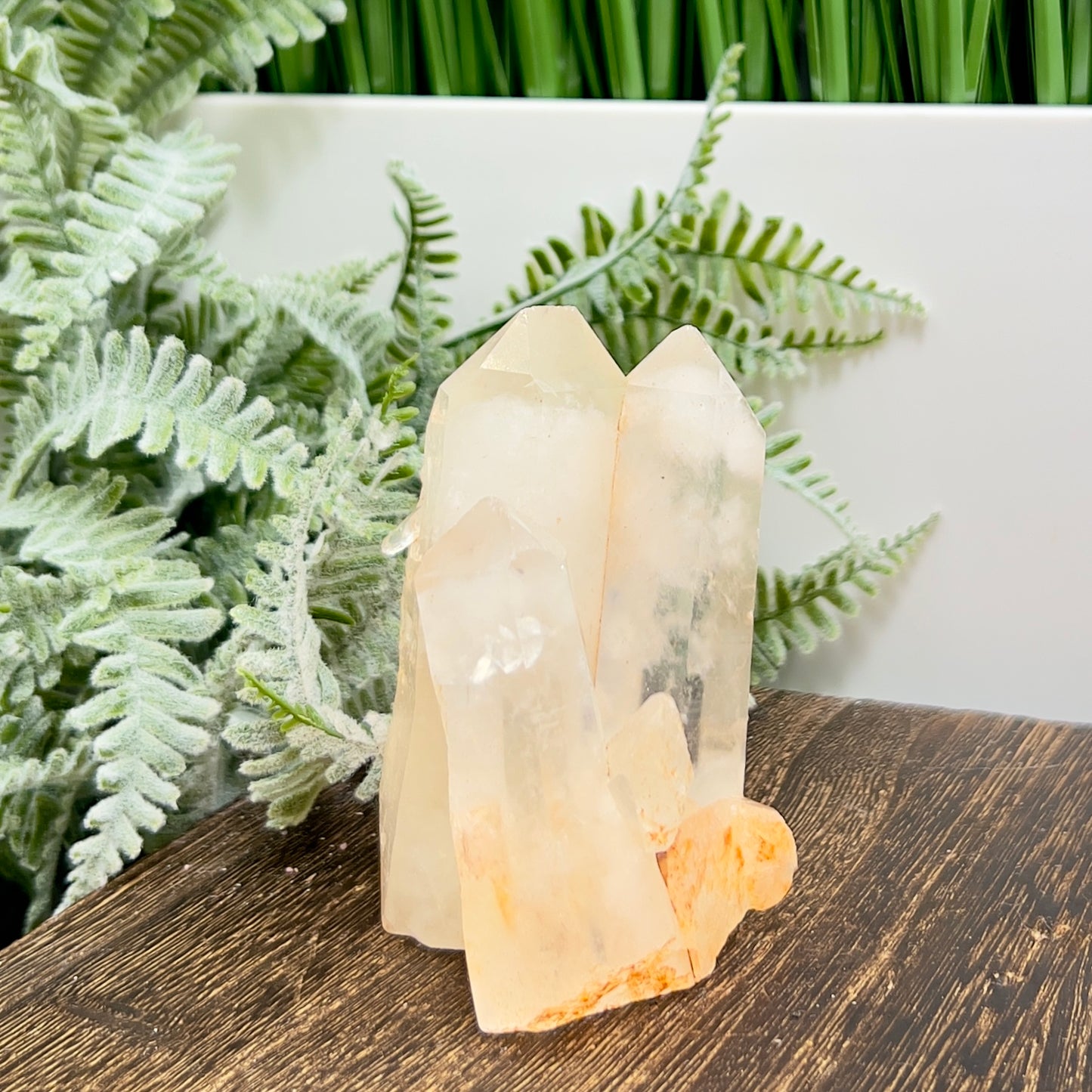 Clear Quartz Cluster Natural Raw Specimen Crystal 220g