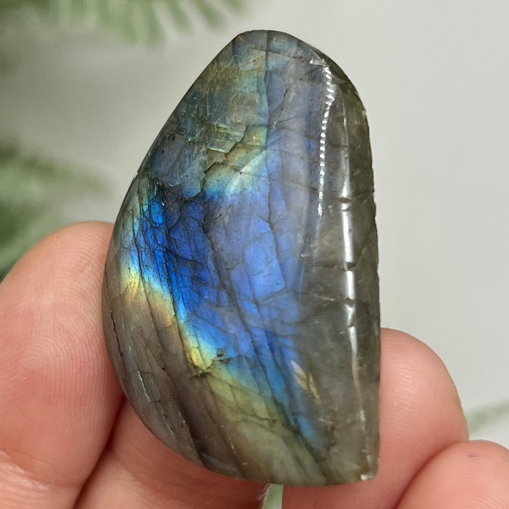 Labradorite Gemstone Cabochon DIY Jewellery Making Wire Wrapping Crystal 16g