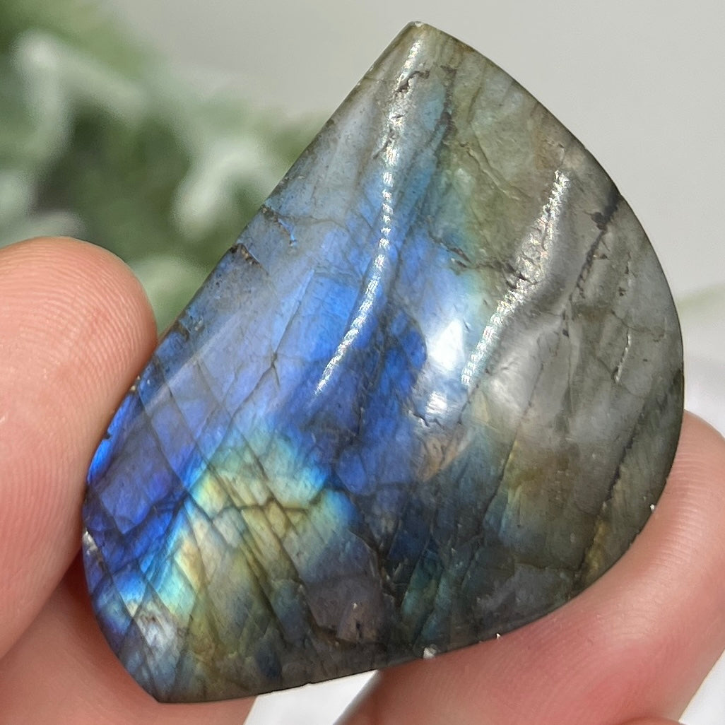 Labradorite Gemstone Cabochon DIY Jewellery Making Wire Wrapping Crystal 16g