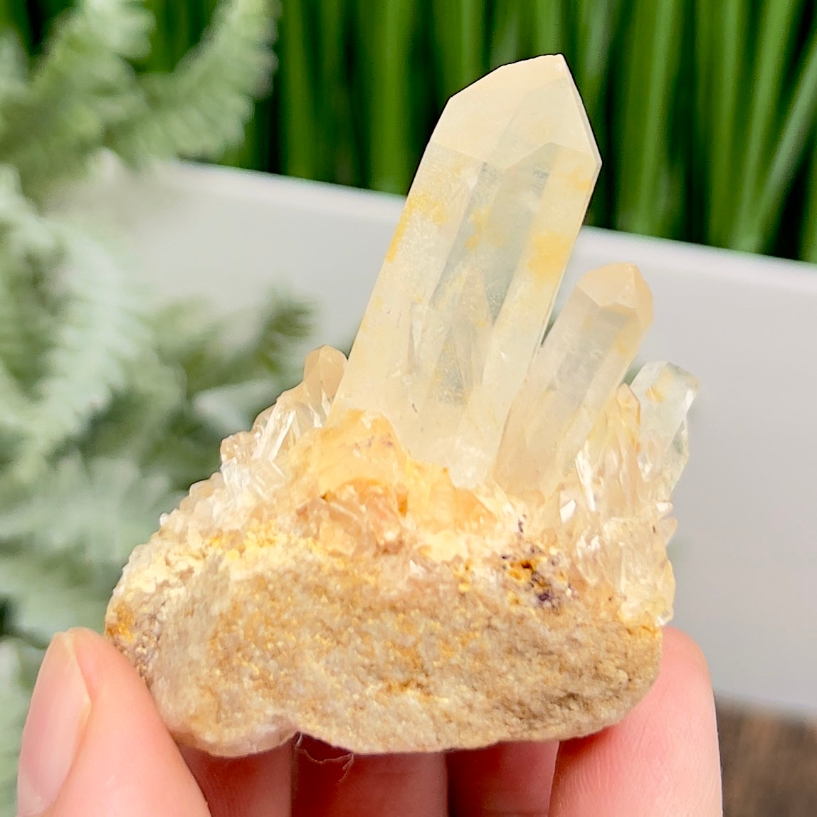Clear Quartz Cluster Natural Raw Specimen Crystal 80g