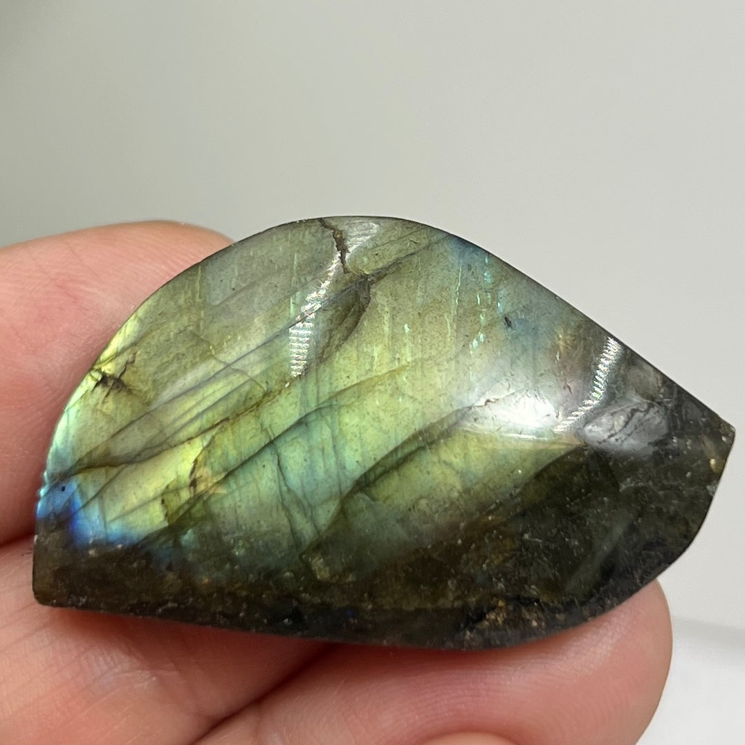 Labradorite Gemstone Cabochon DIY Jewellery Making Wire Wrapping Crystal 16g