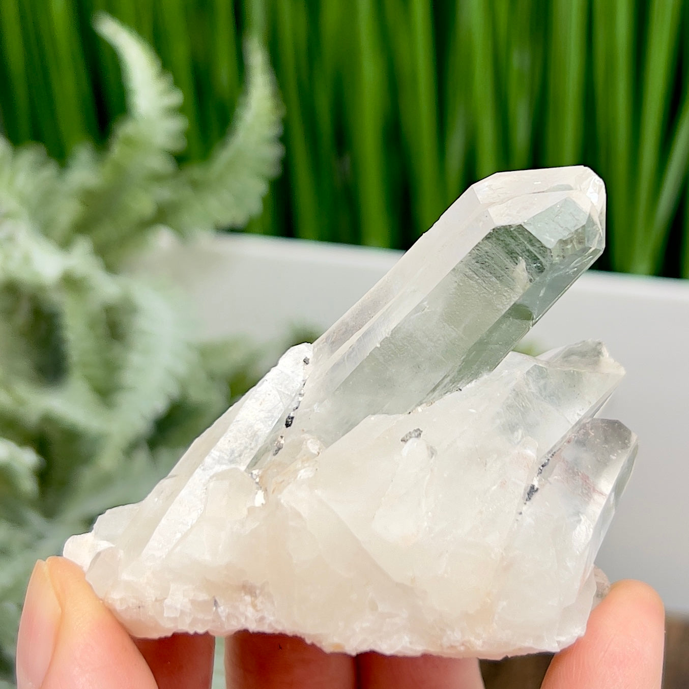 Clear Quartz Cluster Natural Raw Specimen Crystal 96g