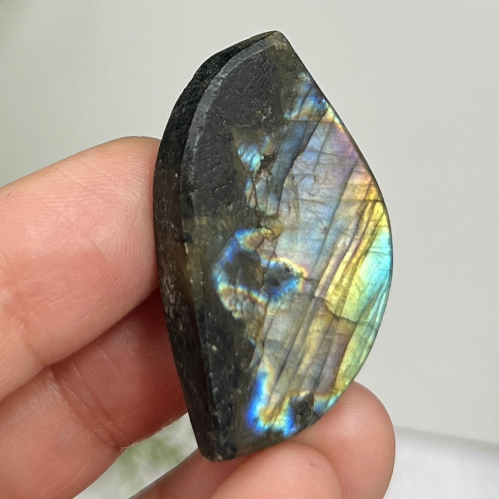 Labradorite Gemstone Cabochon DIY Jewellery Making Wire Wrapping Crystal 16g