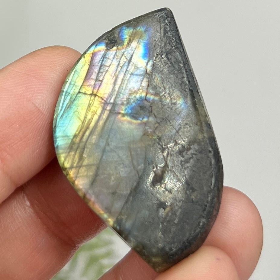 Labradorite Gemstone Cabochon DIY Jewellery Making Wire Wrapping Crystal 16g