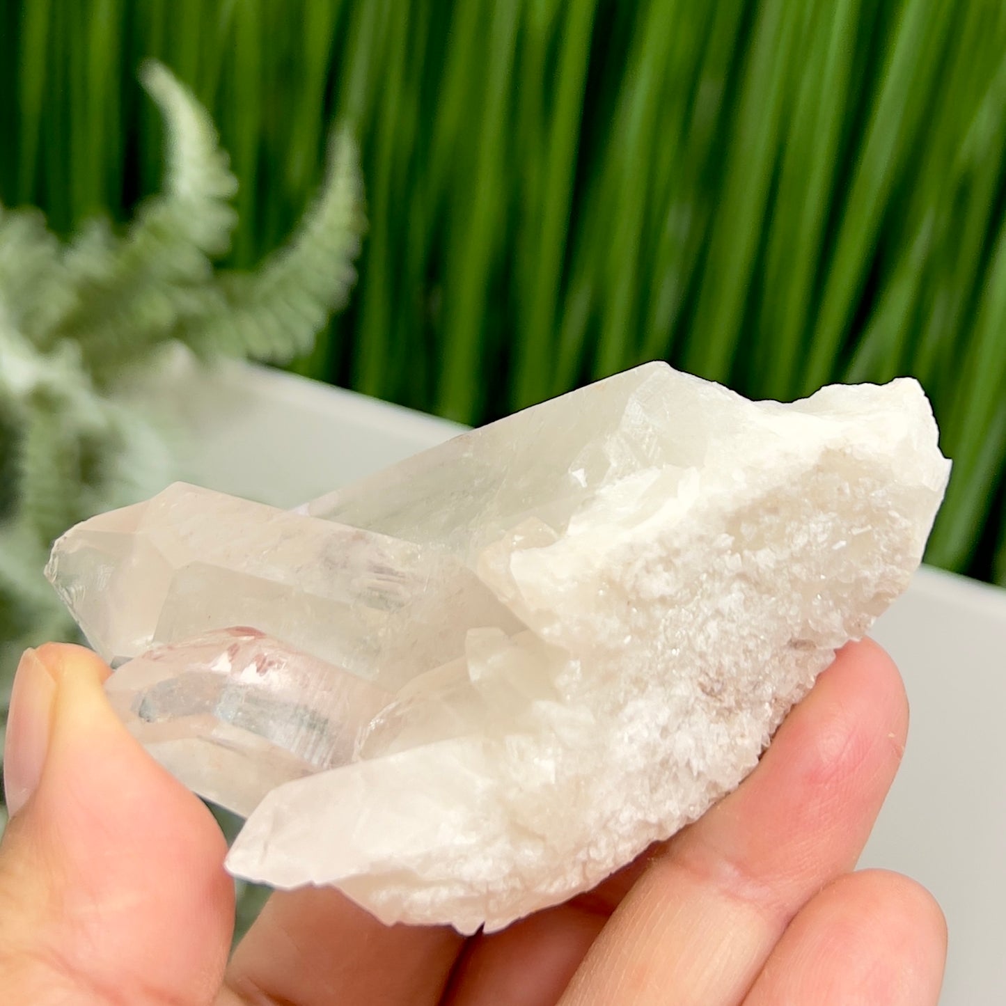Clear Quartz Cluster Natural Raw Specimen Crystal 96g