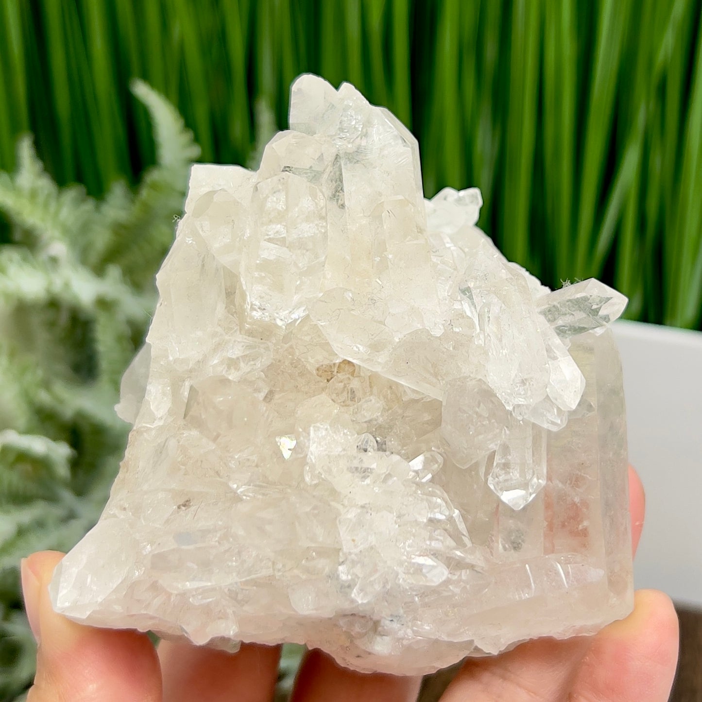 Clear Quartz Cluster Natural Raw Specimen Crystal 460g