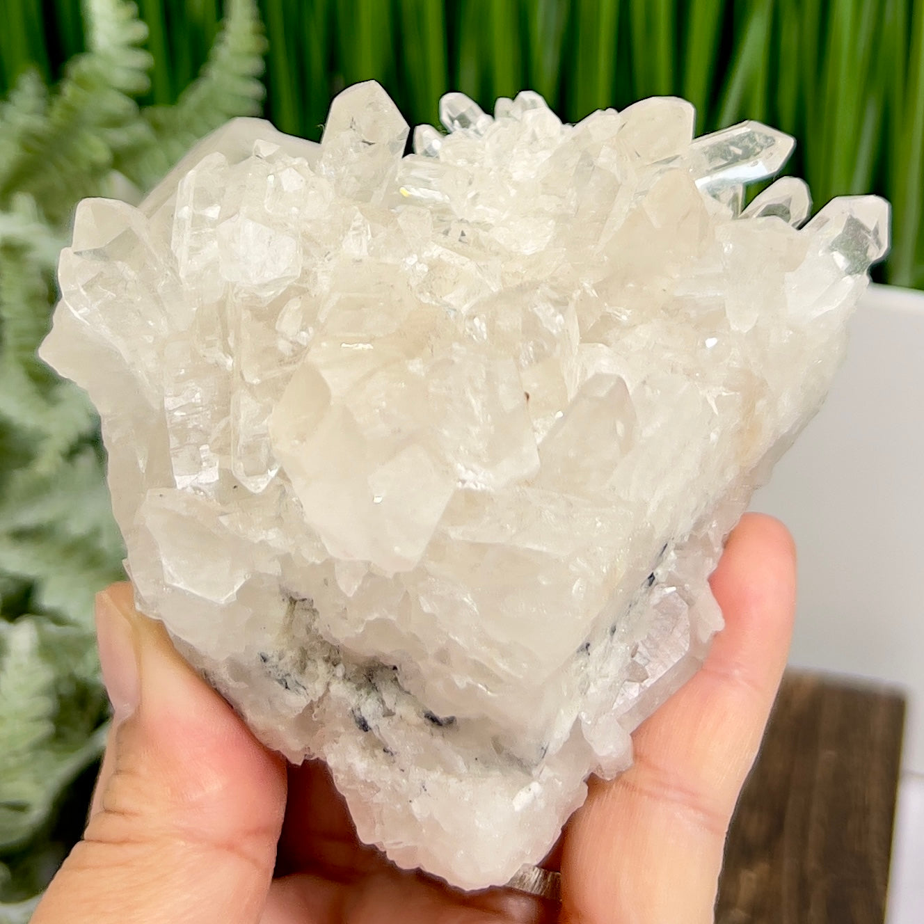Clear Quartz Cluster Natural Raw Specimen Crystal 460g