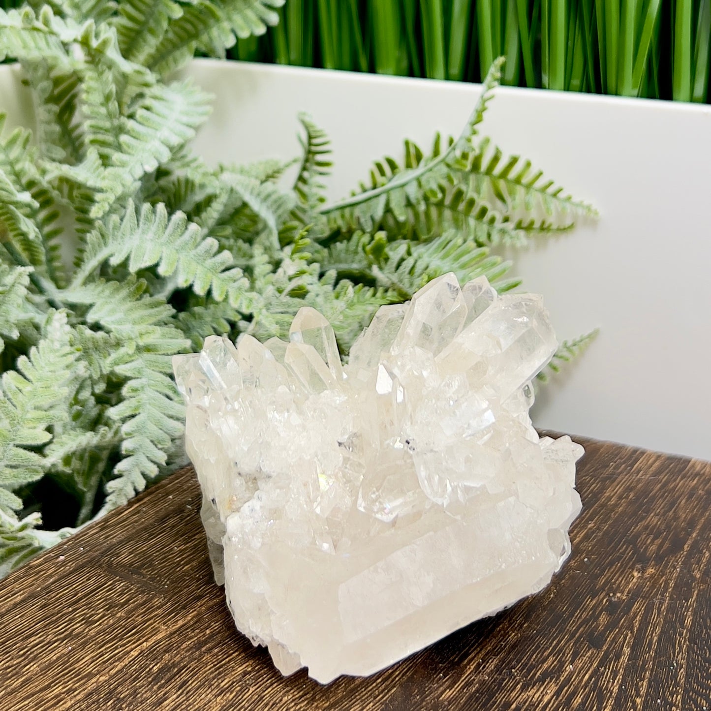 Clear Quartz Cluster Natural Raw Specimen Crystal 460g