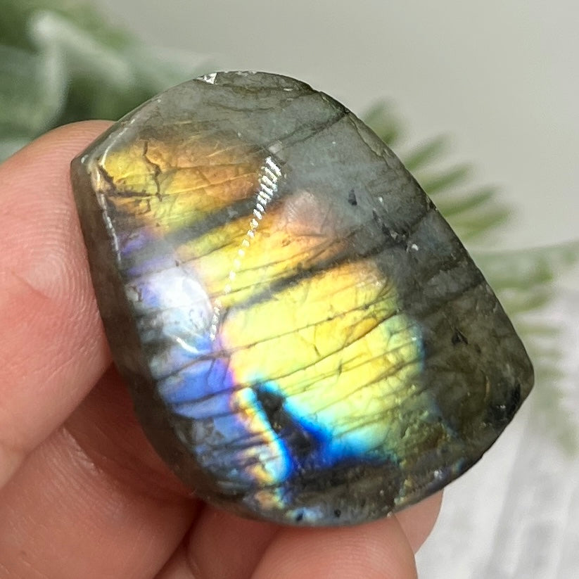 Labradorite Gemstone Cabochon DIY Jewellery Making Wire Wrapping Crystal 18g