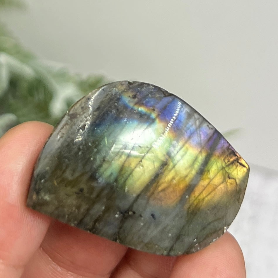 Labradorite Gemstone Cabochon DIY Jewellery Making Wire Wrapping Crystal 18g