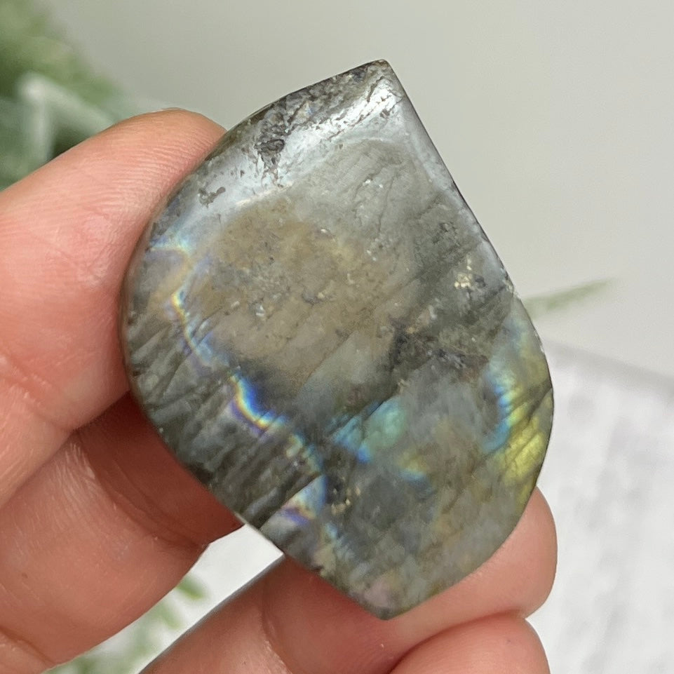 Labradorite Gemstone Cabochon DIY Jewellery Making Wire Wrapping Crystal 18g